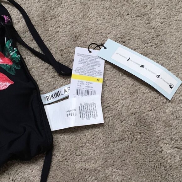 The Bikini Lab floral keyhole top. NWT - Picture 6 of 6